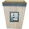 HomeTrends Painterly Lighthouse Wastebasket, 1 Each