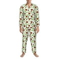 thumbnail image 3 of Naloa Cute Bear Men’s Pajamas Set - Long Sleeve Button Down Sleep Shirt and Pajama Bottoms Sleepwear Set-XX-Large, 3 of 7