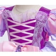 thumbnail image 6 of KAWELL Rapunze Costume for Girls,Halloween Rapunze Princess Dress Up, 6 of 7