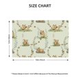 thumbnail image 4 of Placemats Set Of 4 / 6, Plant Capybara Print Placemats For Dining Table Indoor/Outdoors Heat Resistant Washable Placemats 18" X 12", 4 of 8
