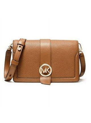 Michael+Kors+Ava+Black+Crossbody+Purse+Scalloped+Leather+Handbag+A20 for  sale online