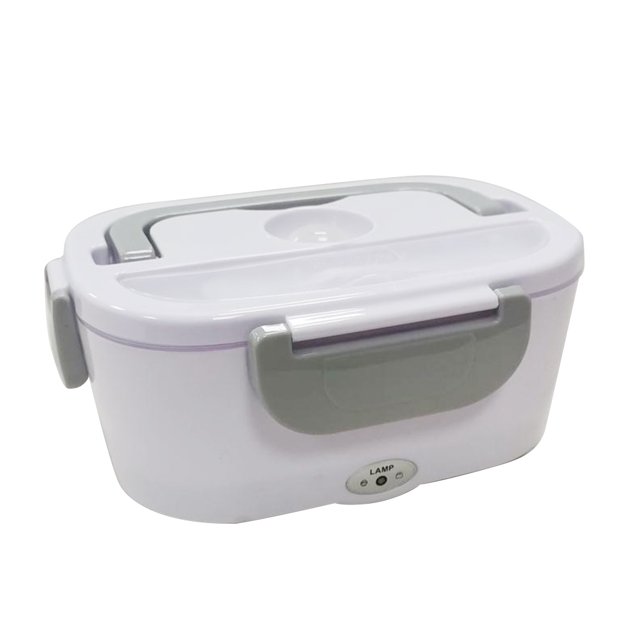 Fiambrera Con Calefacción Eléctrica Fiambrera eléctrica portátil 2 en 1 con conservación de calor para el hogar (gris UE) Tmvgtek Libre de BPA