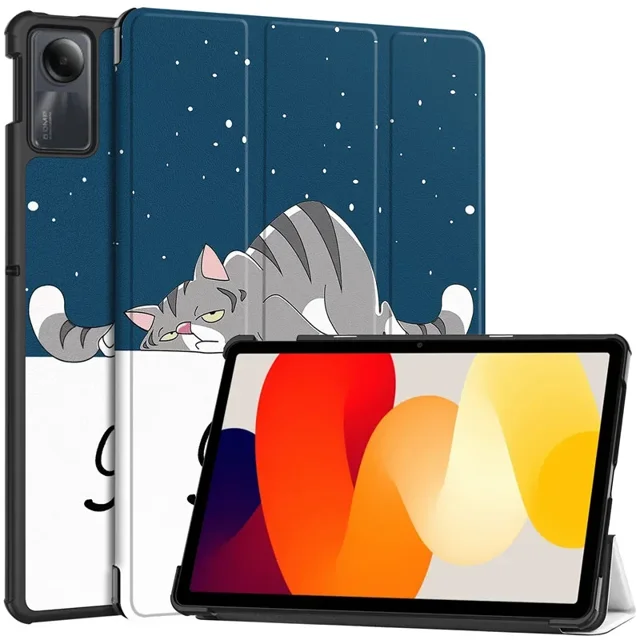 For Xiaomi Redmi Pad SE Tablet Case 2023 PU Leather Tri-Folding Stand Magnetic Shell for Xiaomi Redmi Pad SE 11 Inch Case Cover LM Redmi Pad SE 11 inch