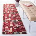 thumbnail image 2 of SAFAVIEH Wyndham Megan Geometric Area Rug, Red/Multi, 7' x 7' Square, 2 of 8