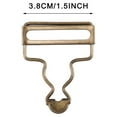 No Sew Buttons for Suspenders 4 Sets Overall Buckles Metal Suspender