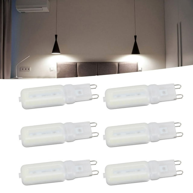Bombilla G9 Bombilla Regulable Protección Ocular 32 LED 7W Bombillas Pequeñas Para Lámpara De Techo Lámpara 6 Piezas