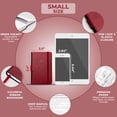 thumbnail image 5 of Clever Fox Password Book 2nd Edition Small – Pocket Password Keeper with Laminated Alphabetical Tabs – Internet Address Notebook & Login Details Organizer Journal – 3.5x5.6” (Wine Red), 5 of 6