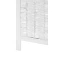 thumbnail image 2 of Legacy Decor 3 Panel, White Color Wicker and Wood Screen Room Divider Diamond Design, 2 of 5