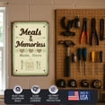 thumbnail image 5 of Meals Memories Made He Metal Poster by DC | Vintage Tin Sign Wall Art for Indoor Use | 16x20" Rust-Free Aluminum Decor for Kitchen | UV Protected & Weatherproof Print | Made in USA, 5 of 6