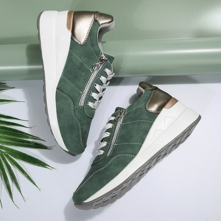 Dakaela Wedge Sneakers for Women Lightweight Platform Casual