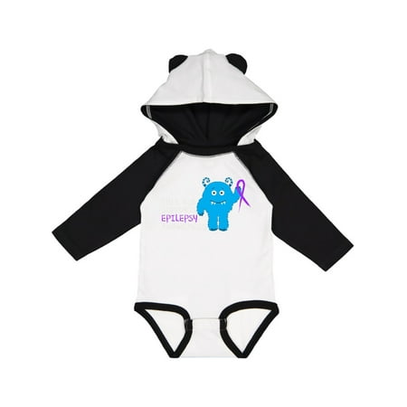 

Inktastic This kid supports Epilepsy Awareness Gift Baby Boy or Baby Girl Long Sleeve Bodysuit