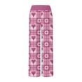 thumbnail image 6 of LEJHVAQK Women's Valentine's Day Pajama Pants Heart Printed Pjs Wide Leg Lounge Pants with Adjustable Comfort Waist Drawstring Sleepwear, 6 of 6