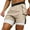 Khaki, variant on ohmzyzo Men's Workout Shorts 2 in 1 with Zipper Pockets Gym Running Athletic Shorts for Men