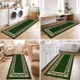 thumbnail image 2 of ICEANT 2'x6' Rectangle Runner Rugs, Geometric Style Non Slip Washable Low Pile Carpet, Area Rug for Hallway Entryway Bathroom Bedroom Kitchen, Green, 2 of 5