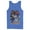 Royal Blue, variant on Men's Batman Joker Vintage Card  Tank Top Navy Blue Small