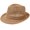 Khaki, variant on Unisex Summer Breathable Mesh Panama Fedora Hat, Cotton-Blend Narrow Brim Jazz Cap for Outdoor Use