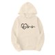 thumbnail image 1 of Gibobby Sudadera mujer, Sudadera de manga larga para mujer, bloque de color, con capucha y cordón(Beige,CH), 1 of 2