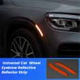 thumbnail image 2 of 2Pc Car Wheel Eyebrow Reflective Sticker Trim Universal Car Reflector Strip- Warning Tape Reflective Sticker C, 2 of 8