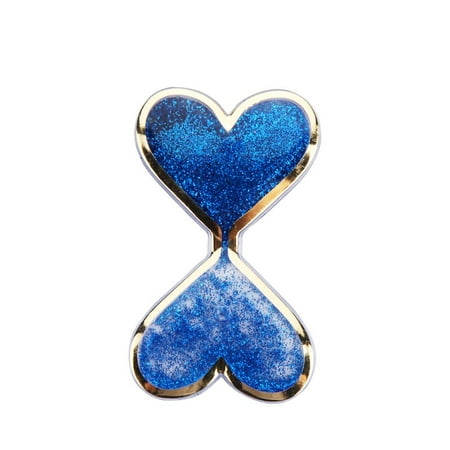 Double Happiness Stickers - Insten Liquid Quicksand Floating Glitter Adhesive 3M Decal Sticker for Cellphone any Flat Surface Double Hearts