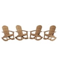 thumbnail image 5 of WestinTrends Tuscany Outdoor Rocking Adirondack Chair (Set of 4), Teak, 5 of 5