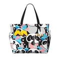 thumbnail image 1 of Easygdp Panda Cute Pink Hearts Bolsa de Viaje de Playa de Gran Capacidad, Bolsa Tote Perfecta para la Playa, Escapadas de Fin de Semana y Viajes, 1 of 7