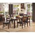 thumbnail image 2 of Topline Home Furnishings Burnished Espresso 6pc Dining Set, 2 of 3