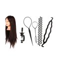 thumbnail image 1 of Maniquí con Peluca de Peluquería Head Salon Mujeres Niñas Modelo de Ejercicio de Cosmetología con 4 Unids Braid Maquillaje, 1 of 9