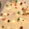 thumbnail image 6 of chaungfeng LED Pinecone String Lights, Berry Christmas Tree Wood Chip String Lights, Battery Powered, for Fireplace Mantel, Holiday Party, Table Centerpiece, 6 of 7