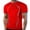 Red, variant on Athletic Shirts for Men Short Sleeve Workout Shirt Quick Dry Short Sleeve Tops