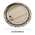 thumbnail image 3 of Isvgxsz Round Rug 4ft Washable Area Rug Vintage Floor Mat Kitchen Indoor Circle Rug Round Thin Rug Floral Print Carpet Retro Farmhouse Non Slip Dining Room Entryway Living Room Bedroom Office, 3 of 6