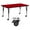 Red, variant on Flash Furniture Wren Mobile 30''W x 72''L Rectangular Oak Thermal Laminate Activity Table - Height Adjustable Short Legs