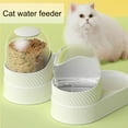 thumbnail image 7 of CNV Automatic Pet Feeder, Transparent Automatic Dog Cat Water Dispenser Feeder and Waterer Set, Small/Medium Feeder and Water Dispenser for Dogs Cats, White&Orange, Feeder, 7 of 7