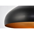 thumbnail image 6 of Living District Circa 1-Light Transitional Aluminum Pendant in Black, 6 of 8