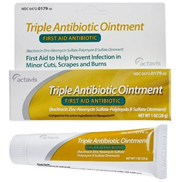 Actavis First Aid Triple Antibiotic Ointment Cream, 1 Oz.