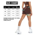 thumbnail image 7 of YEEKISUS Women High Waisted Biker Shorts Scrunch Butt Booty Lifting Shorts for Workout Gym Yoga Athletic Running Cycling Brown L, 7 of 7