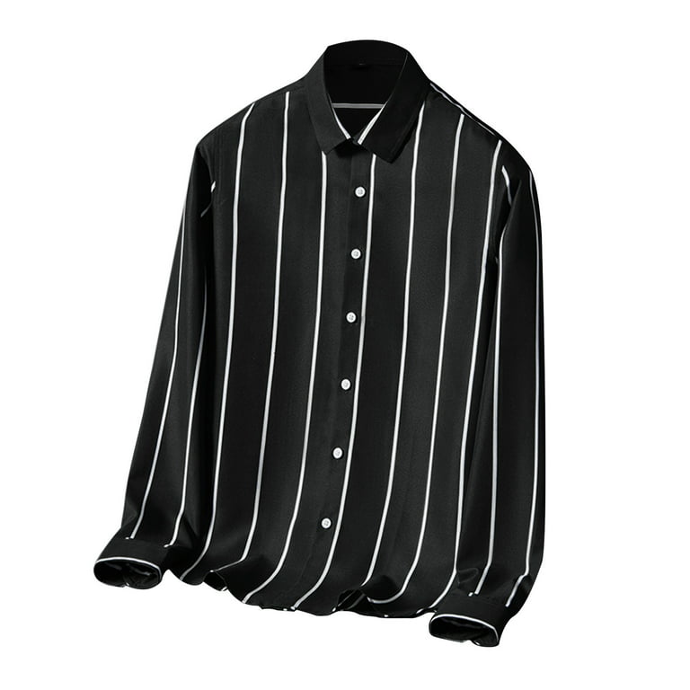 Striped Long Sleeve Dress Shirt