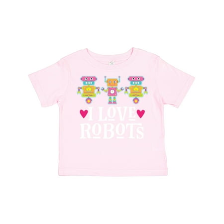 

Inktastic Robotics I Love Robots Gift Gift Toddler Toddler Girl T-Shirt