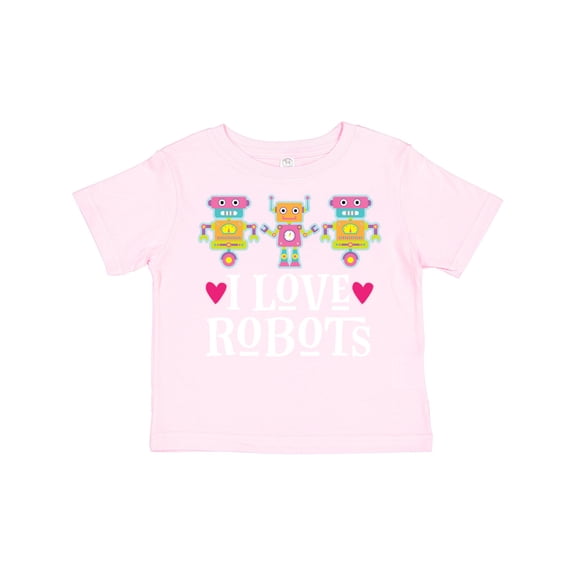 Inktastic Robotics I Love Robots Gift Girls Toddler T-Shirt
