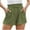 Army Green, variant on Tumotour Lounge Shorts for Women High Waist Wide Leg Short Pants with Pocket Solid Color Cotton Linen Athletic Shorts Loose Running Drawstring Shorts for Workout Casual Lounge Exercise