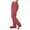 Red panst, variant on Pants For Womens High Waist Thermal Sleep Pants With Built In Socks For Winter Warmth Ankle And Knee Loose Fit Pajama Bottoms Straight Leg Slacks Casual Trousers Red S