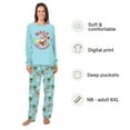 thumbnail image 2 of Santa Surfing Christmas Pajamas For Family And Dog, Tropical Pajamas With Plus Size, Size NB - Men 6XL, 2 of 7