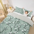 thumbnail image 3 of Erosebridal Traditional Flower Twin Bedding for Girls, Floral Theme Duvet Cover Set, Gray Reversible, 2pcs 1 Duvet Cover and 1 Pillowcase, No Comforter, 3 of 6