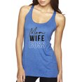 thumbnail image 1 of Wild Bobby, Mom Wife Boss Mother's Day Tri-Blend Racerback Tank Top, Vintage Royal, Medium, 1 of 6