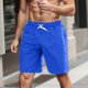 thumbnail image 2 of Pantalones cortos deportivos de 5" para correr y gimnasio para hombre - Pantalones de playa de poliéster de secado rápido con bolsillos, 2 of 4