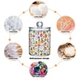 thumbnail image 6 of Yayeee 2 Pack Qtip Holder Bathroom Cotton Swab Canister with Lid Clear Dispenser Set, Cute Vegetables, 6 of 6
