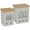 White, variant on Pethiy Potato Onion Storage Bin, Kitchen Vegetable Storage Tins Set of 2 For Potatoes, Onion, with Wooden Lid Garlic Bin Caddy, Long Shelf Life-White