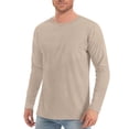 thumbnail image 3 of akafmk Mens Sun Protection Shirts Long Sleeve Workout Shirt Solid Color Lightweight Breathable Summer Athletic Tees, Size L, 3 of 7