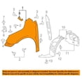 thumbnail image 3 of For 10-13 Allure LaCrosse Sedan Front Fender Quarter Panel Primed Right Side, 3 of 4