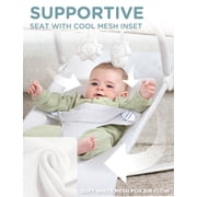 Baby Delight Alpine Portable Baby Bouncer, 3-Position Recline, Lightweight & Foldable, Driftwood Grey