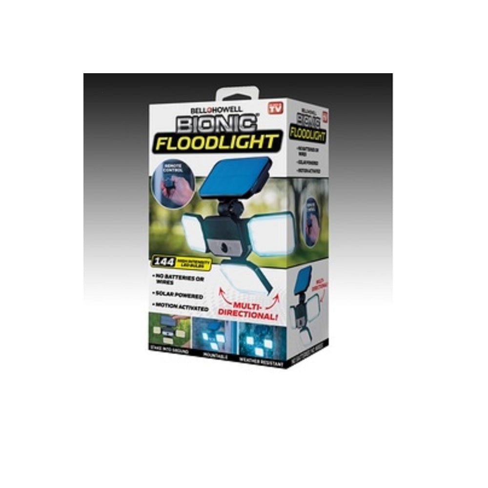 Bell+Howell Bell and Howell 7897 Solar Powered LED Floodlight, Black, 5 watt